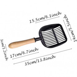 Pelle à litière pour chat, pelle à chat en métal, pelle à litière pour animaux de compagnie, pelles antiadhésifs à [...]