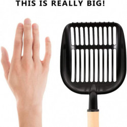 Pelle à litière pour chat, pelle à chat en métal, pelle à litière pour animaux de compagnie, pelles antiadhésifs à [...]