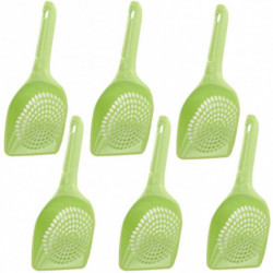 6pcs Cat Litter Scoop Plastic Litter Pet Shovel Cat Dog Sand Sifter Poop Sieve Outil de nettoyage
