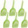 6pcs Cat Litter Scoop Plastic Litter Pet Shovel Cat Dog Sand Sifter Poop Sieve Outil de nettoyage