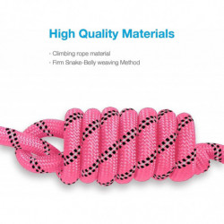 Strong Dog Leash With Comfortable Foam Handle And Highly Reflective Threads With Metal Clasp An Strong Dog Leash With Comfortable Foam Handle And Highly Reflective Threads With Metal Clasp An