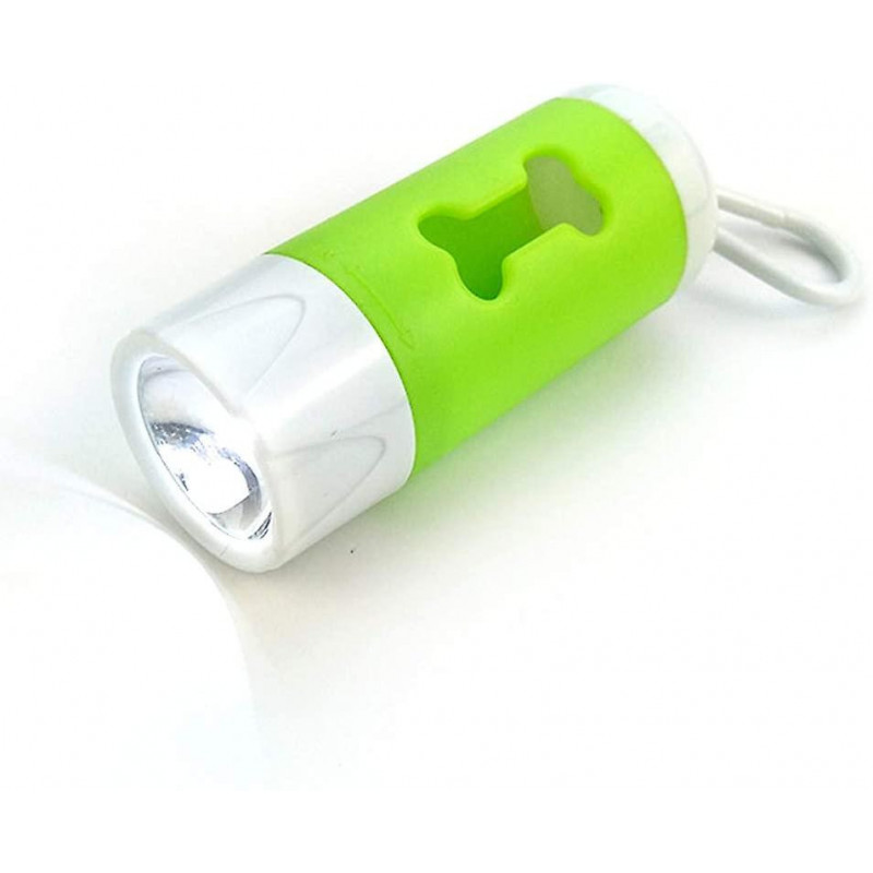 2pcs Dog Poop Bags Dispenser,led-flashlight Pet Waste Bag Dispenser Holder