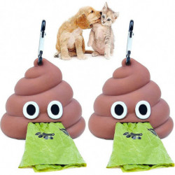 2 pièces Porte-sacs à déchets de crottes de chien, Distributeur de sacs à déchets, Porte-sacs à déchets, Déchets [...]
