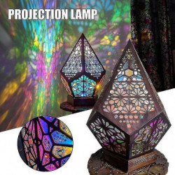 Bohemian Mosaic Starry Sky Floor Projections Lampe Table Lampe Lampe De Chevet
