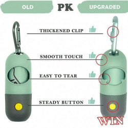 Dog Poop Bag Holder With Led Light Poop Bag Dispenser Dog Bag Holder For Leash With Bags Holder With Roll Dog Poop [...]