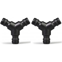 2 Pack Snap On Hose Splitter (3 Way) 1/2" Y Male Garden Hose Connector Gift 2 Pack Snap On Hose Splitter (3 Way) 1/2" Y Male Garden Hose Connector Gift