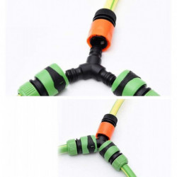 2 Pack Snap On Hose Splitter (3 Way) 1/2" Y Male Garden Hose Connector Gift 2 Pack Snap On Hose Splitter (3 Way) 1/2" Y Male Garden Hose Connector Gift