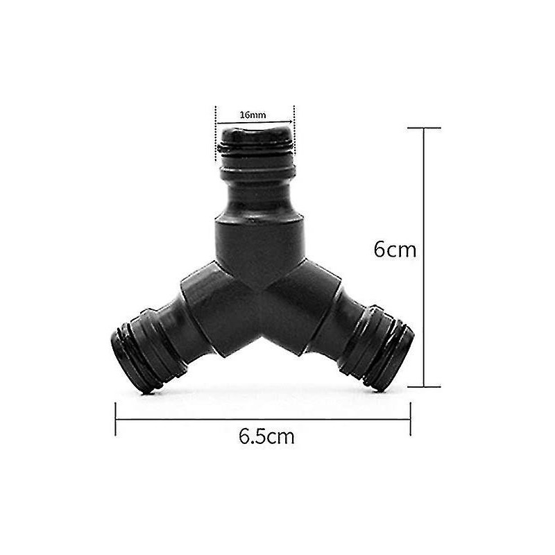 2 Pack Snap On Hose Splitter (3 Way) 1/2" Y Male Garden Hose Connector Gift
