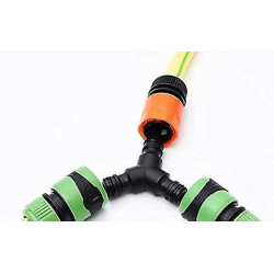 2 Pack Snap On Hose Splitter (3 Way) 1/2" Y Male Garden Hose Connector Gift 2 Pack Snap On Hose Splitter (3 Way) 1/2" Y Male Garden Hose Connector Gift