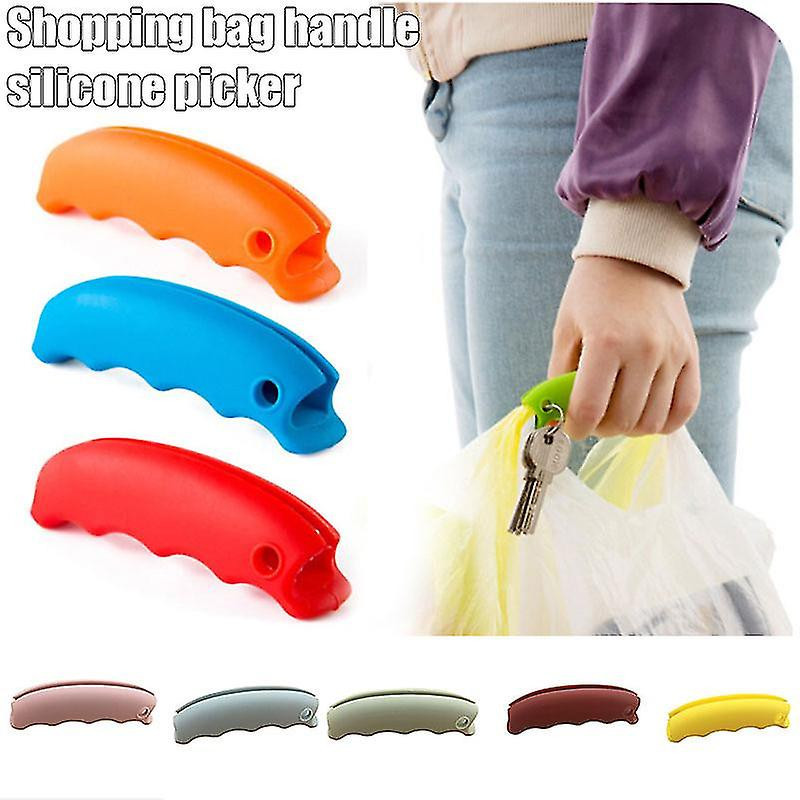 Plastic Bag Holder Carrier Strong Silicone Handle Carrier for Grocery Plastic Bag Shopping Bags