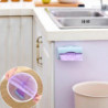 Purple Plastic Bag Holder for Kitchen Bathroom Office - Garbage Bag and Trash Bag Dispenser