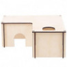 1pc Pet Hideout House Wooden Design Nest Hamster Sleeping Place Pet Supply 1pc Pet Hideout House Wooden Design Nest Hamster Sleeping Place Pet Supply