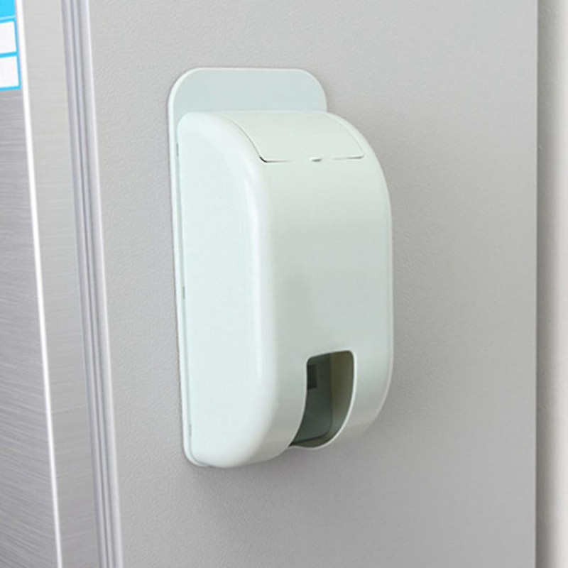 Blue Wall Mounted Plastic Bag Holder Garbage Bag Storage Box Organizer