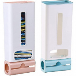 Pack Of 2 Plastic Bin Bag Organiser Dispenser, Mounted Plastic Bag Dispenser, Bag Holder Plastic Pack Of 2 Plastic Bin Bag Organiser Dispenser, Mounted Plastic Bag Dispenser, Bag Holder Plastic