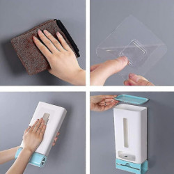 Pack Of 2 Plastic Bin Bag Organiser Dispenser, Mounted Plastic Bag Dispenser, Bag Holder Plastic Pack Of 2 Plastic Bin Bag Organiser Dispenser, Mounted Plastic Bag Dispenser, Bag Holder Plastic