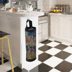 Plastic Bag Holder Dispenser Hanging Folding Mesh Garbage Bag Trash Bags Ho Plastic Bag Holder Dispenser Hanging Folding Mesh Garbage Bag Trash Bags Ho