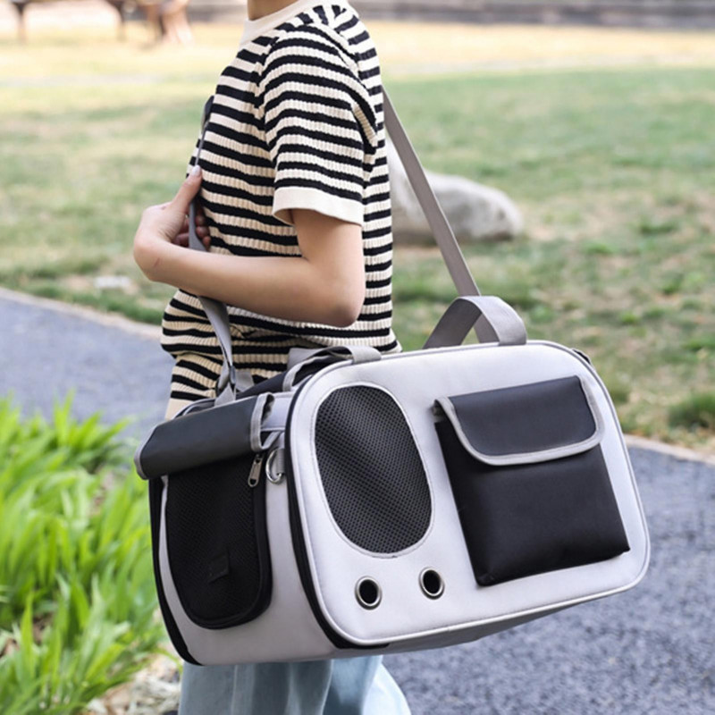 Pet Carrier Bag Convenient Lightweight Breathable Foldable Dogs Cats Travel Carrying Bag Pet Supplies