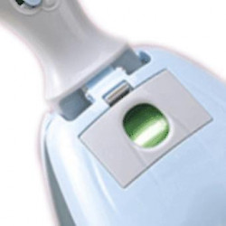 Blue Pet Pooper Scooper - 10cm Diameter Ergonomic Handle Effort Saving - for Dogs Cats and Other Pets