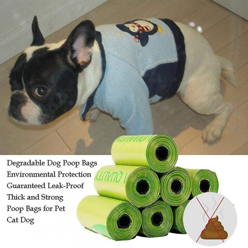 Sacs de crottes de chien Sacs de caca extra épais et forts pour chiens Garanti étanche par rouleau chaque sac de [...]