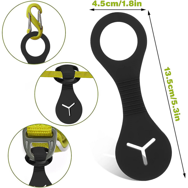 Dog Poop Bag Holder, Dog Leash Waste Bag Holder Silicone Dog Poop Bag Dispenser For Dog Walking Bike Accessory [...]