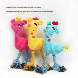 1 morceau de jouet sonore en peluche de corde de coton pour animaux de compagnie pour chien, trois styles de [...]