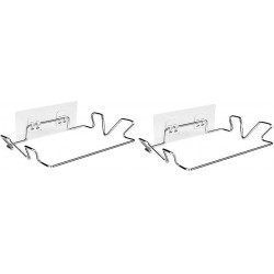 Stainless Steel Trash Bag Holder Adhesive Hanging Trash Garbage Bag Holder For Kitchen Cupboard Door (silver 2pcs) Stainless Steel Trash Bag Holder Adhesive Hanging Trash Garbage Bag Holder For Kitchen Cupboard Door (silver 2pcs)
