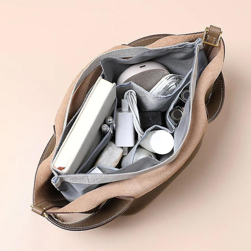 Inner Pockets For Handbags Carry Bag Insert Storage Bag 6 Compartments Large Capacity Handbag Insert
