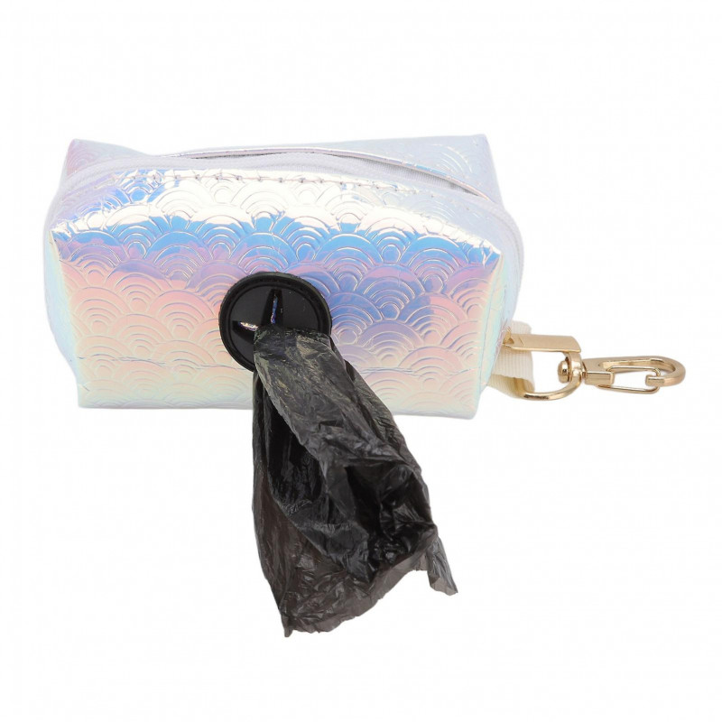 Large Capacity Dog Poop Bag Dispenser with 1 Roll - Poop Bag Holder for Leash