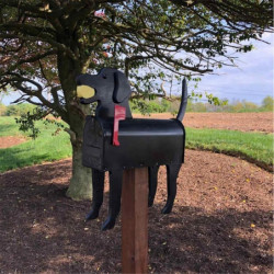 Garden Animal Shape Mailbox Weatherproof Dog and Pig Postal Box for Farm Yard Patio Mailbox Outdoor A Garden Animal Shape Mailbox Weatherproof Dog and Pig Postal Box for Farm Yard Patio Mailbox Outdoor A