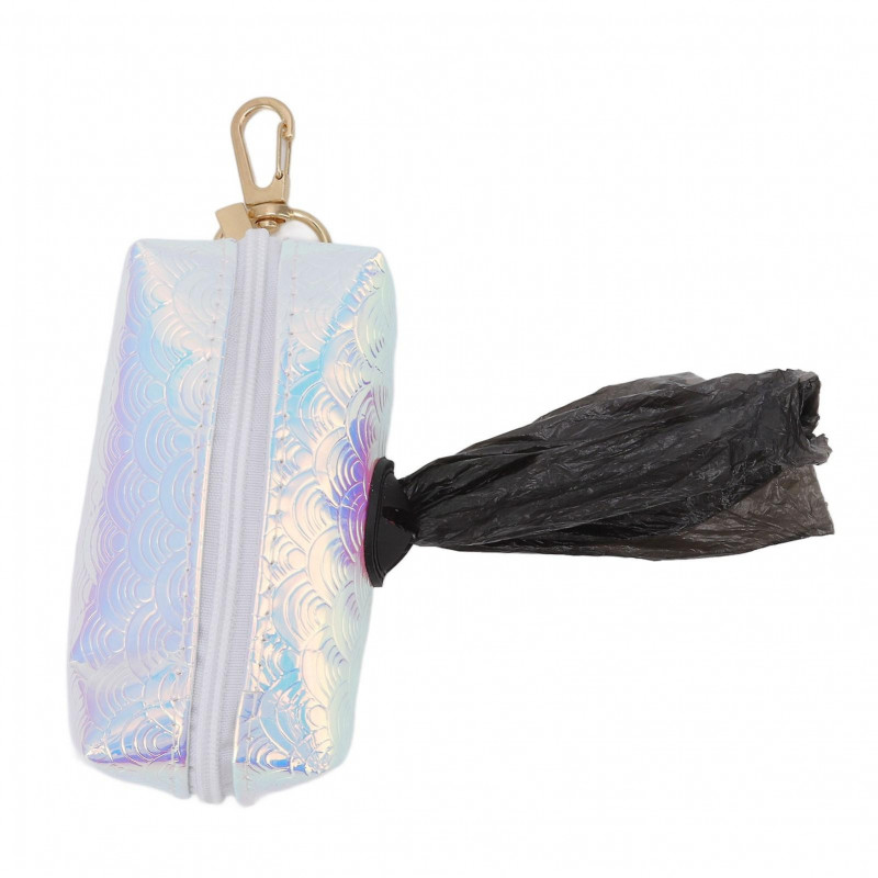 Large Capacity Dog Poop Bag Dispenser with 1 Roll - Poop Bag Holder for Leash