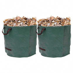 2Pcs 80x80cm Recycled Leaf Waste Bags 400L capacity 2Pcs 80x80cm Recycled Leaf Waste Bags 400L capacity