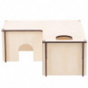 1pc Pet Hideout House Wooden Design Nest Hamster Sleeping Place Pet Supply 1pc Pet Hideout House Wooden Design Nest Hamster Sleeping Place Pet Supply