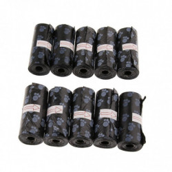 10pcs Pet Dog Puppy Waste Poop Bags Standard And Biodegradable Black 10pcs Pet Dog Puppy Waste Poop Bags Standard And Biodegradable Black
