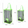 Hanging Folding Mesh Garbage Bag Storage Bag Trash Bags Holder Green (s)