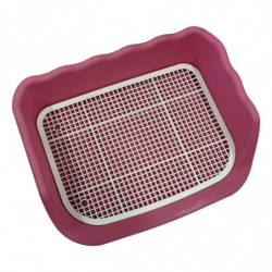 Pet Toilet Cleaning Tool Plastic Corner Lavatory Basin For Cat Dogs Ferret Pink