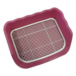 Pet Toilet Cleaning Tool Plastic Corner Lavatory Basin For Cat Dogs Ferret Pink