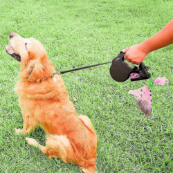 2 morceaux de sac à caca de chien Mains libres Clip Traction Corde Trousse de toilette Distributeur 2 morceaux de sac à caca de chien Mains libres Clip Traction Corde Trousse de toilette Distributeur