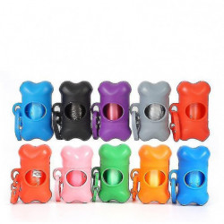 Pet Dog Poop Waste Bag Dispenser Bone Shape Dispensers Portable Garbage Bag Pet Dog Poop Waste Bag Dispenser Bone Shape Dispensers Portable Garbage Bag