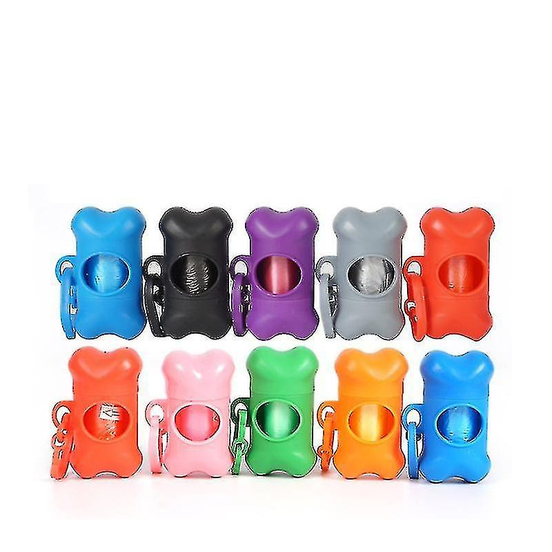 Pet Dog Poop Waste Bag Dispenser Bone Shape Dispensers Portable Garbage Bag Pet Dog Poop Waste Bag Dispenser Bone Shape Dispensers Portable Garbage Bag