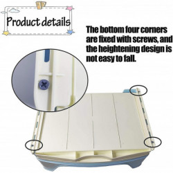 Grand entraîneur de litière de lapin, toilettes d’angle de pot avec tiroir plus grand animal de compagnie Grand entraîneur de litière de lapin, toilettes d’angle de pot avec tiroir plus grand animal de compagnie