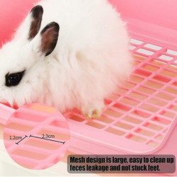 Grand entraîneur de litière de lapin, toilettes d’angle de pot avec tiroir plus grand animal de compagnie Grand entraîneur de litière de lapin, toilettes d’angle de pot avec tiroir plus grand animal de compagnie