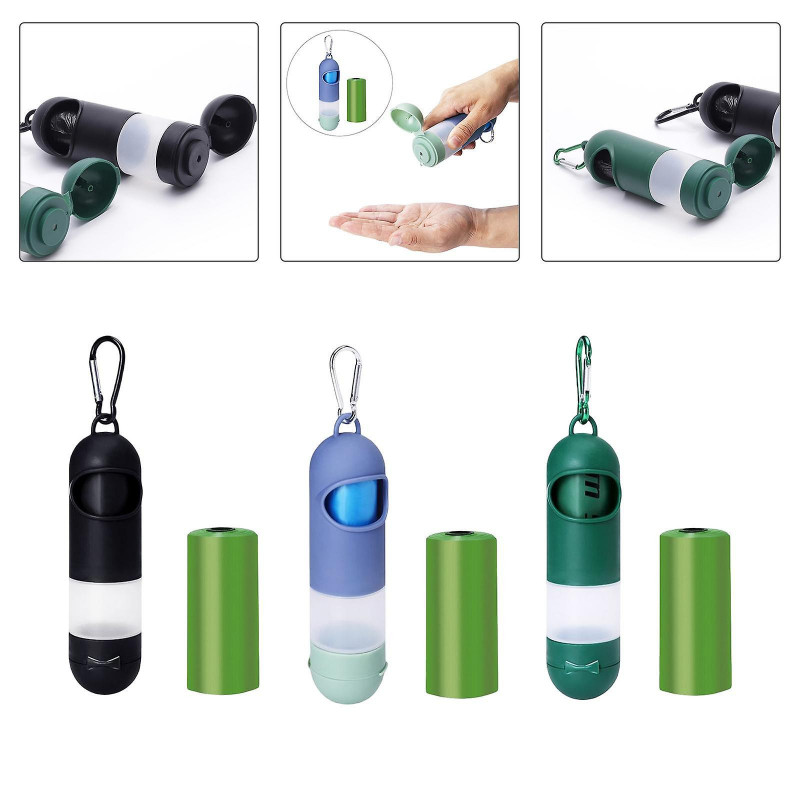 Dog Waste Bag Dispenser Portable Pet Waste Bag Holder Black Dog Waste Bag Dispenser Portable Pet Waste Bag Holder Black