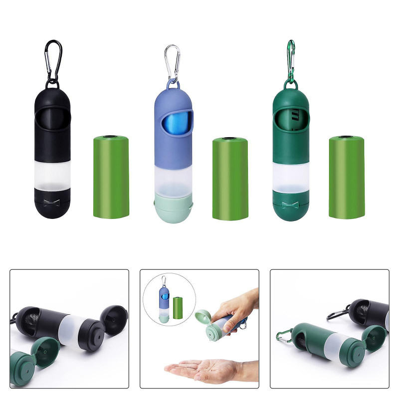 Dog Waste Bag Dispenser Portable Pet Waste Bag Holder Black Dog Waste Bag Dispenser Portable Pet Waste Bag Holder Black