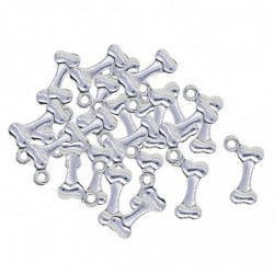 50x Tibetan Silver Cute Dog Pet Bone Shape Charms Pendant Diy Jewelry Making 50x Tibetan Silver Cute Dog Pet Bone Shape Charms Pendant Diy Jewelry Making