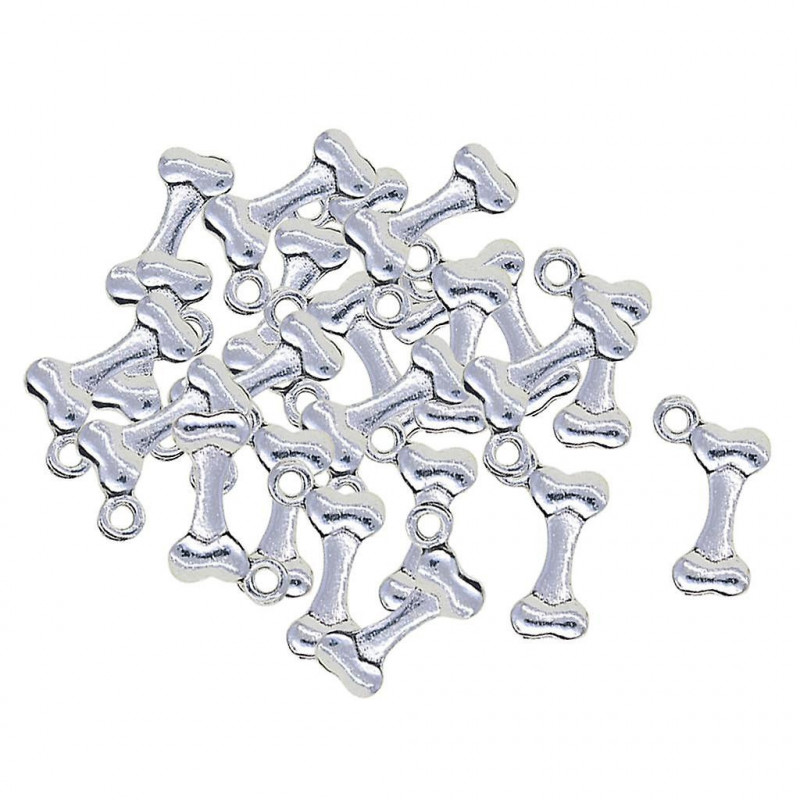 50x Tibetan Silver Cute Dog Pet Bone Shape Charms Pendant Diy Jewelry Making 50x Tibetan Silver Cute Dog Pet Bone Shape Charms Pendant Diy Jewelry Making