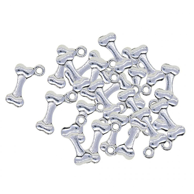 50x Tibetan Silver Cute Dog Pet Bone Shape Charms Pendant Diy Jewelry Making 50x Tibetan Silver Cute Dog Pet Bone Shape Charms Pendant Diy Jewelry Making