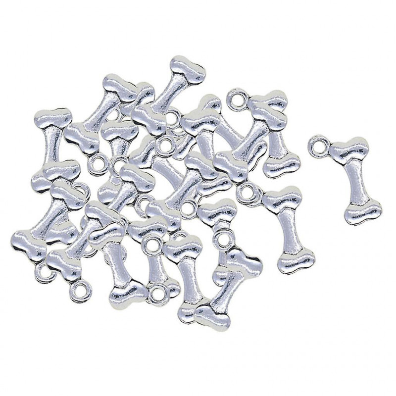 50x Tibetan Silver Cute Dog Pet Bone Shape Charms Pendant Diy Jewelry Making 50x Tibetan Silver Cute Dog Pet Bone Shape Charms Pendant Diy Jewelry Making