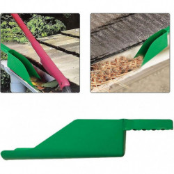 Drain Scoop Ditch Cleaning Scoop Roof Small Spade Plastic Gutter Cleaning Tool For Garden Sewer Villas (green)1pcs