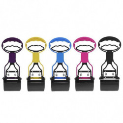 Pet Dog Cat Pooper Scooper Long Handle Jaw Poop Scoop Outdoor Cleaner