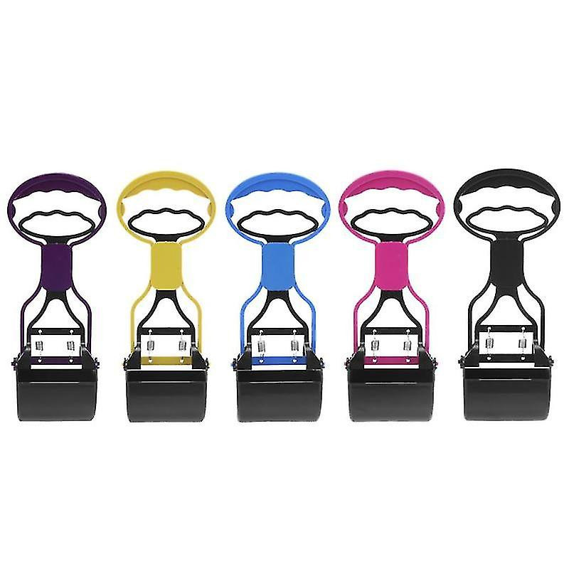 Pet Dog Cat Pooper Scooper Long Handle Jaw Poop Scoop Outdoor Cleaner